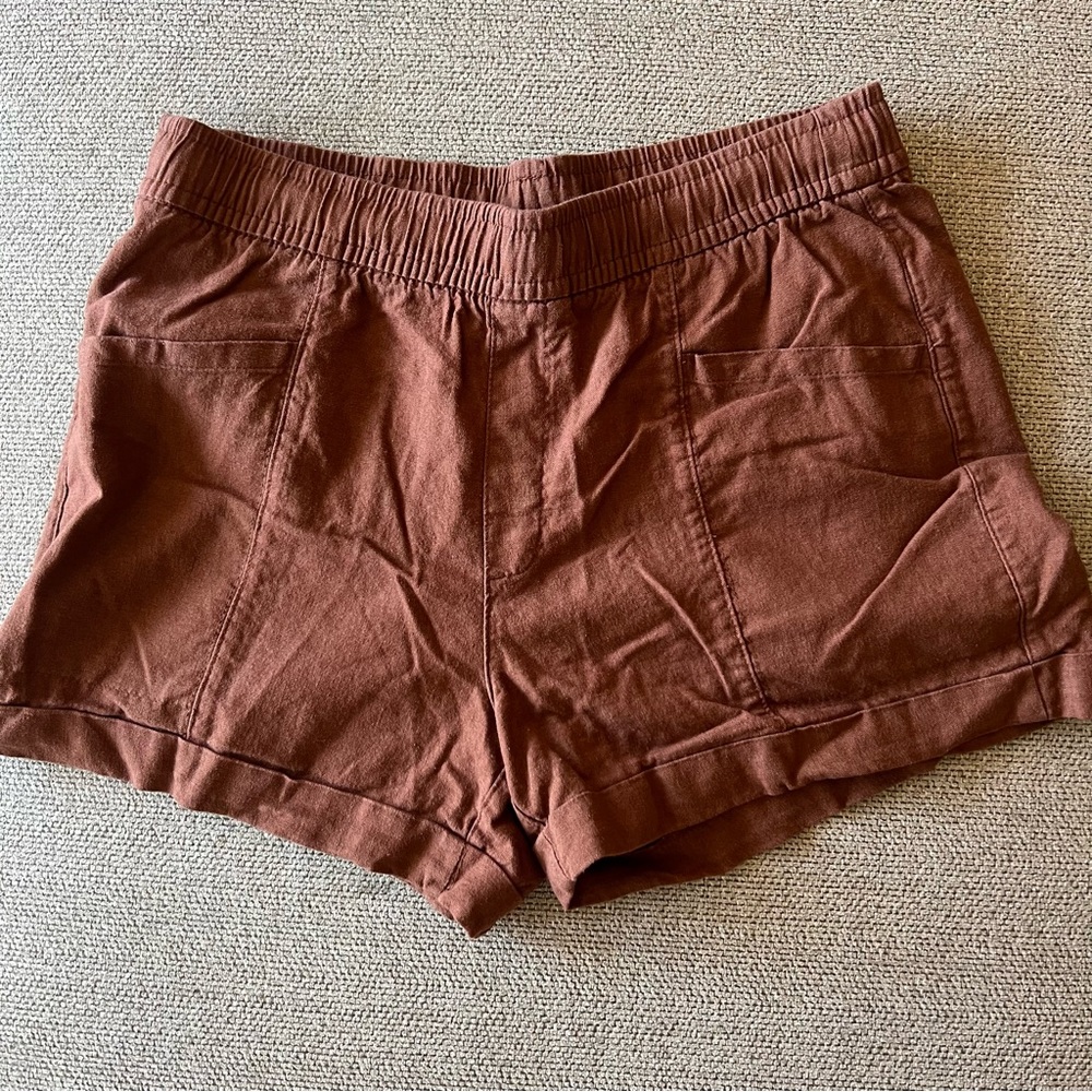 Old Navy High-Waisted Linen-Blend Pull-On Shorts for Women -- 3.5-inch inseam